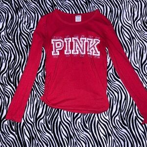 pink bedazzled long sleeve